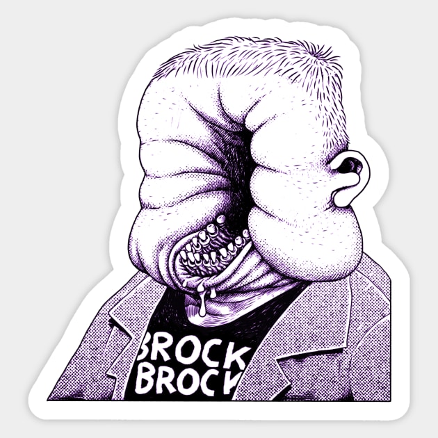 Self Portrait af Brockbrock Sticker by tom af brockbrock